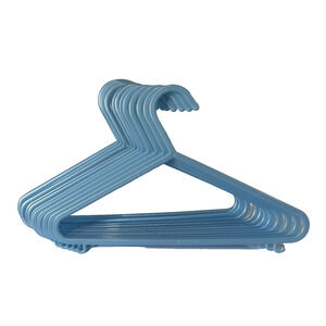 Plastic Clothes Hangers Baby Toddler Kids Children Bundle Lot of 12 Blue